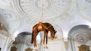Rivoli, Italy - Maurizio Cattelan Provocative Contemporary Art -