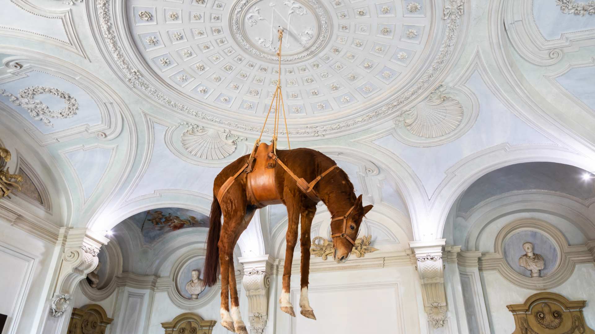 Rivoli, Italy - Maurizio Cattelan Provocative Contemporary Art -