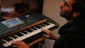 man who plays the piano