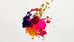 colored paint stains