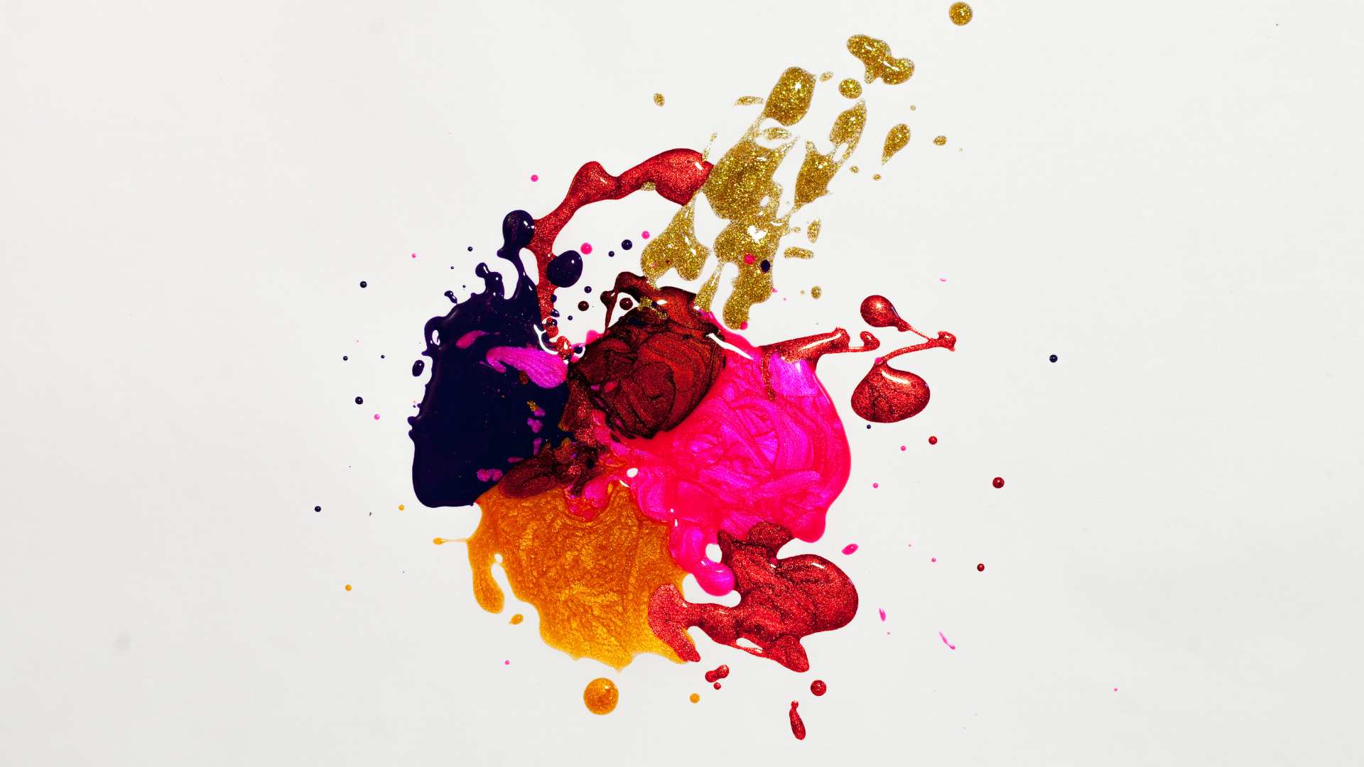 colored paint stains